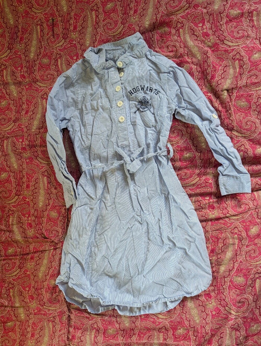 Harry Potter Hogwarts Seersucker Dress 18 Months